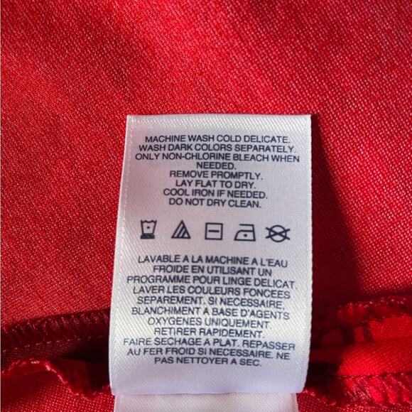 Lands End Red Women’s Sleeveless Hawaiian Floral Print Dress Size 14 Petite - Picture 2 of 7